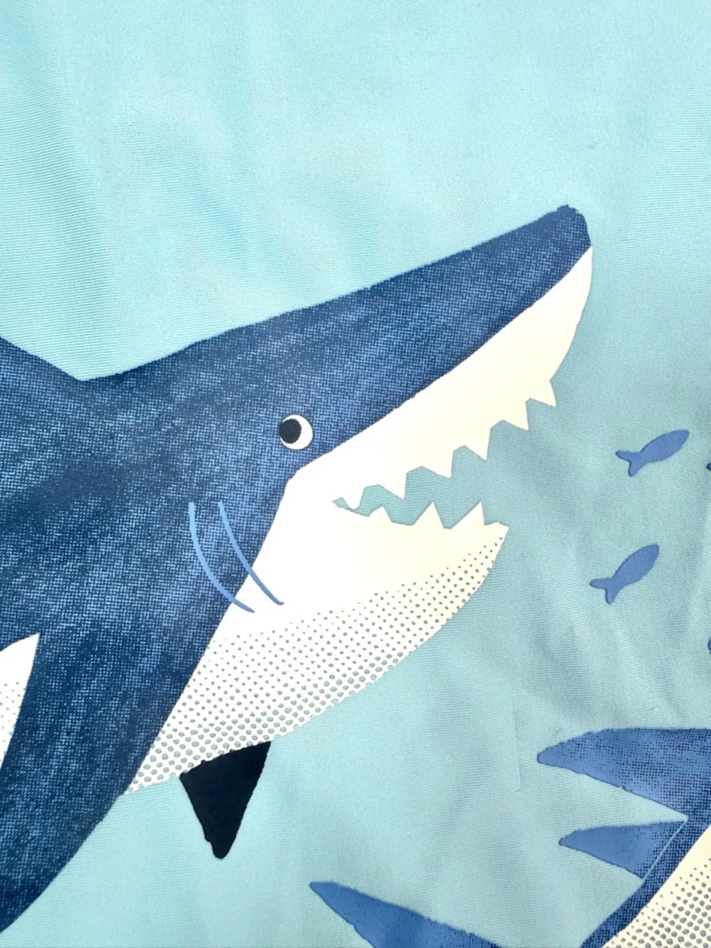 NWT JUST ONE YOU BY CARTER'S Boys' Blue Shark UPF 50+ Long Sleeve Rash Guard 18M